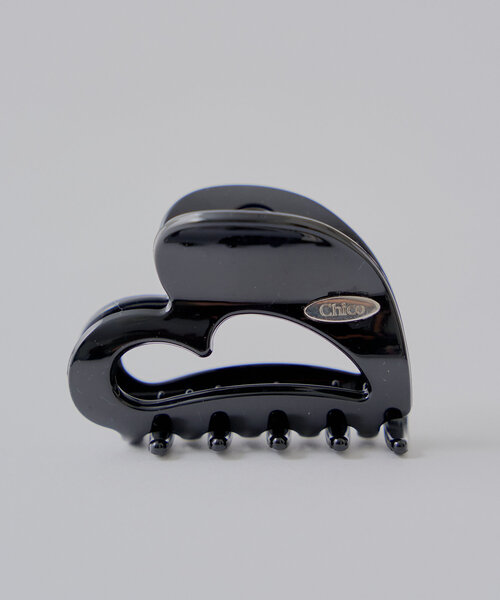 Chico（チコ）の「プレート付きハートヘアクリップ（バレッタ/ヘアクリップ・レディース・ブラック/ホワイト/ピンク・FREE）」の6枚目の写真