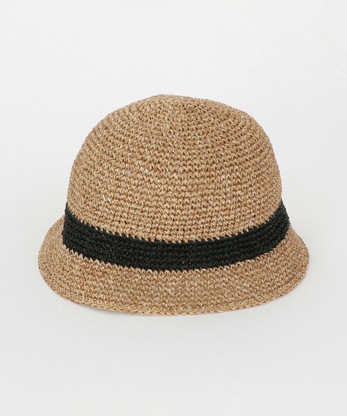 RACAL（ラカル）の「＜Racal＞ ペーパー チューリップ ハット（ハット・メンズ・ブラック/ナチュラル・FREE）」の3枚目の写真