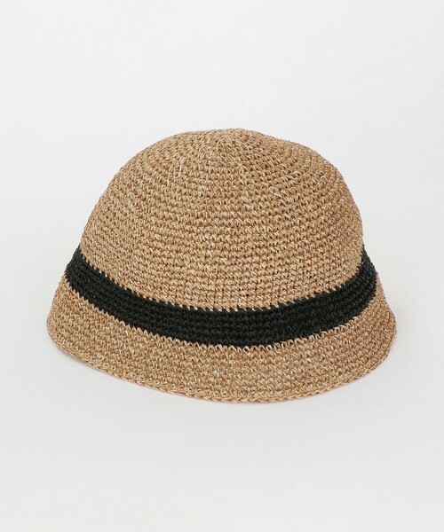 RACAL（ラカル）の「＜Racal＞ ペーパー チューリップ ハット（ハット・メンズ・ブラック/ナチュラル・FREE）」の4枚目の写真