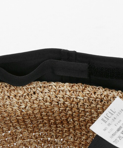 RACAL（ラカル）の「＜Racal＞ ペーパー チューリップ ハット（ハット・メンズ・ブラック/ナチュラル・FREE）」の9枚目の写真