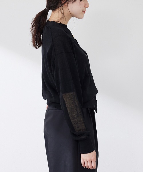 セール】シアーリネンカーディガン（カーディガン/ボレロ