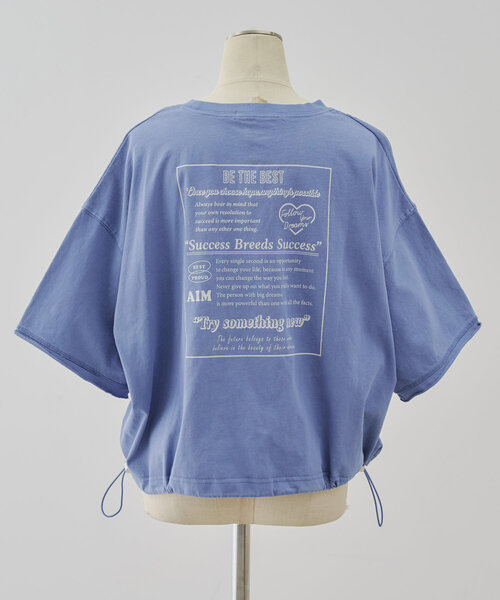 Another Branch olive des olive(アナザーブランチオリーブデオリーブ)の「裾ドロストロゴデザインプルオーバー(Tシャツ/カットソー・レディース・チャコールグレー/ピンク/ブルー/オフホワイト・FREE)」の14枚目の写真