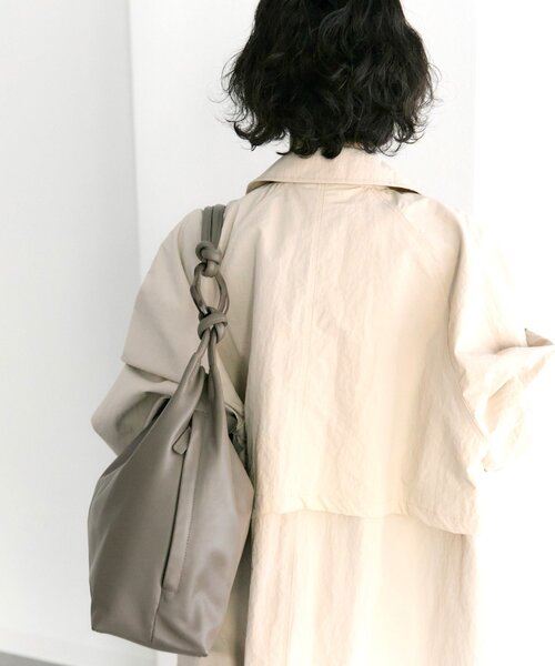 【美品】ear しずくパーツワンハンドルバッグ セール】《本革》しずくパーツワンハンドルバッグ（トートバッグ