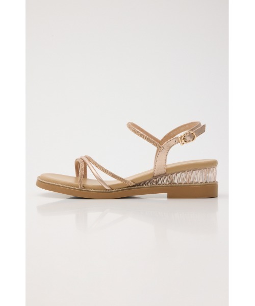 STACCATO(スタッカート)の「プルスコードストラップシャイニーフラット2(サンダル・レディース・シルバー/ゴールド・22.5cm/23.5cm/24.5cm/23.0cm/24.0cm)」の4枚目の写真