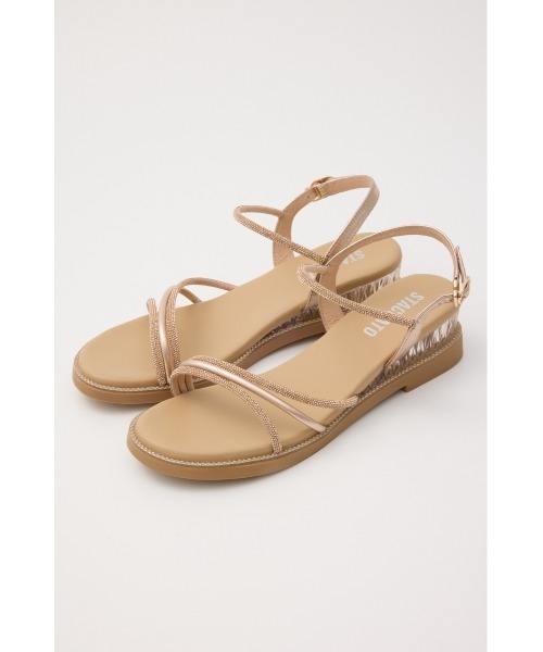 STACCATO(スタッカート)の「プルスコードストラップシャイニーフラット2(サンダル・レディース・シルバー/ゴールド・22.5cm/23.5cm/24.5cm/23.0cm/24.0cm)」の5枚目の写真