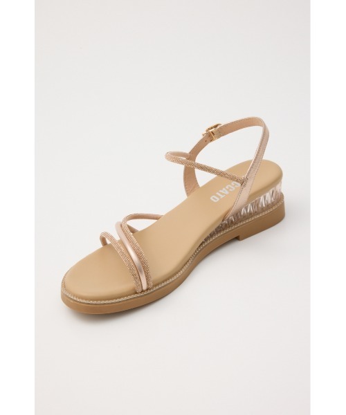 STACCATO(スタッカート)の「プルスコードストラップシャイニーフラット2(サンダル・レディース・シルバー/ゴールド・22.5cm/23.5cm/24.5cm/23.0cm/24.0cm)」の11枚目の写真