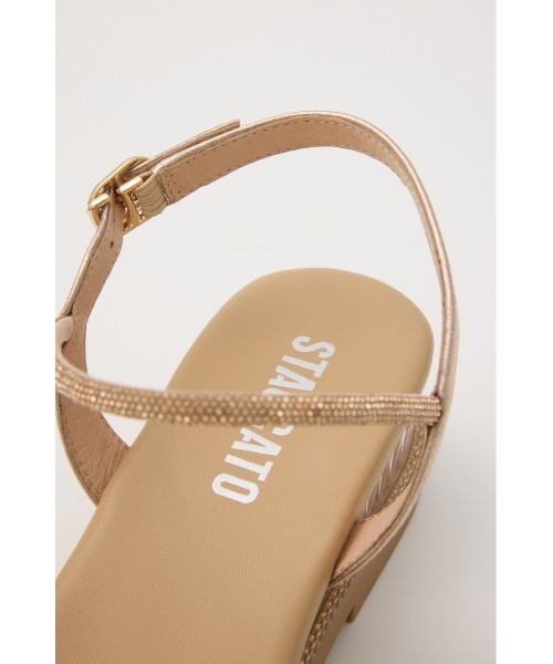 STACCATO(スタッカート)の「プルスコードストラップシャイニーフラット2(サンダル・レディース・シルバー/ゴールド・22.5cm/23.5cm/24.5cm/23.0cm/24.0cm)」の13枚目の写真