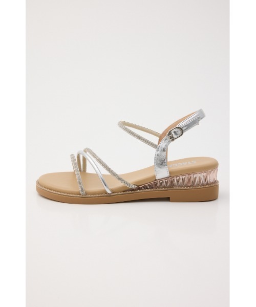 STACCATO(スタッカート)の「プルスコードストラップシャイニーフラット2(サンダル・レディース・シルバー/ゴールド・22.5cm/23.5cm/24.5cm/23.0cm/24.0cm)」の15枚目の写真