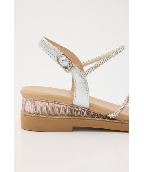 STACCATO(スタッカート)の「プルスコードストラップシャイニーフラット2(サンダル・レディース・シルバー/ゴールド・22.5cm/23.5cm/24.5cm/23.0cm/24.0cm)」の20枚目の写真