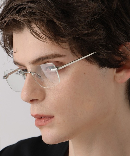 HARE（ハレ）の「【WEB限定】リムレスメガネ(HARE)（メガネ・メンズ・クリア/グレー・FREE）」の12枚目の写真