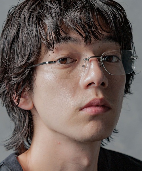 HARE（ハレ）の「【WEB限定】リムレスメガネ(HARE)（メガネ・メンズ・クリア/グレー・FREE）」の15枚目の写真