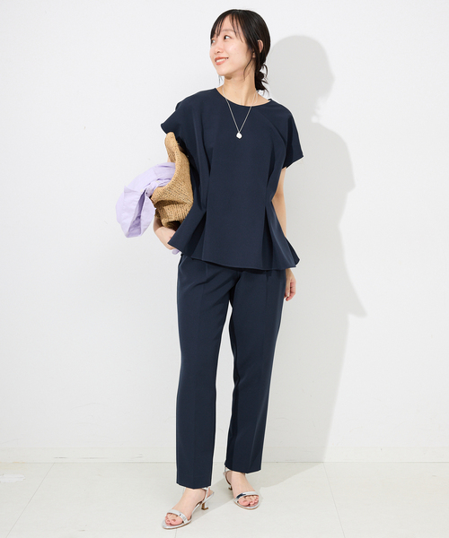 【専用】【新品】SLOBE IENA ダブルクロスショートパンツ　ブラック　38 サテンショートパンツ（ショート・ハーフパンツ）｜SLOBE IENA