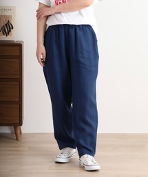 YARRA 麻100% リトアニアリネン テーパードパンツ