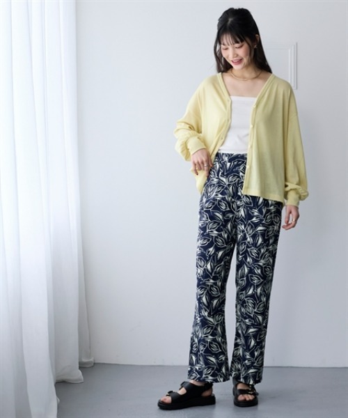 nissen（ニッセン）の「綿混うすカルⅤネックゆるシルエットカーディガン（UVカット・吸汗速乾・抗菌防臭・毛玉防止）＜大きいサイズ有＞（カーディガン/ボレロ・レディース・ブラック/オフホワイト/ネイビー/ラベンダー/イエロー・L～LL/S～Ｍ）」の18枚目の写真