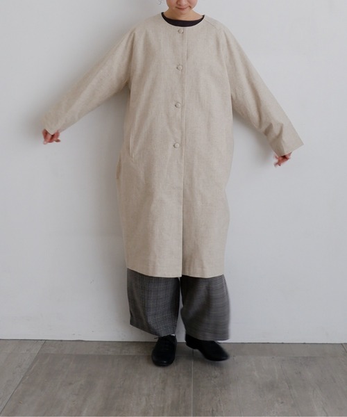 TANDEY　オオカミとフクロウ　オオカミと唄うたいのグリ　黒チェック　コート TANDEY オオカミとフクロウ オオカミと唄うたいのグリ 黒