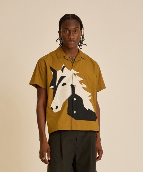 OBEY(オベイ)の「OBEY BEAU WOVEN SS SHIRT(オベイ ボウ ウーブン ショートスリーブ シャツ)(シャツ/ブラウス・メンズ・ブラック系/ブラウン系・MEDIUM/LARGE/X-LARGE)」の2枚目の写真