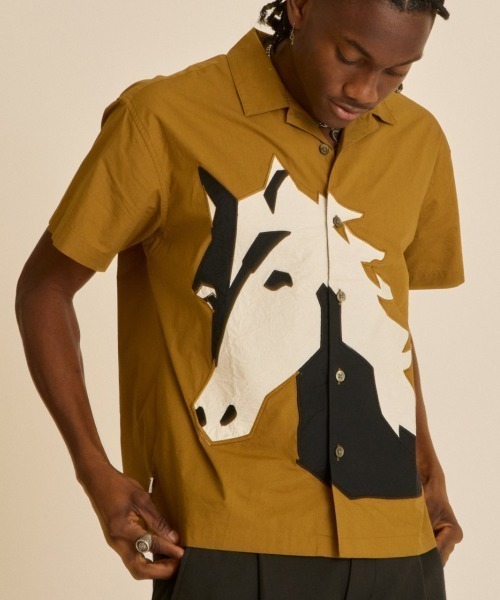 OBEY(オベイ)の「OBEY BEAU WOVEN SS SHIRT(オベイ ボウ ウーブン ショートスリーブ シャツ)(シャツ/ブラウス・メンズ・ブラック系/ブラウン系・MEDIUM/LARGE/X-LARGE)」の6枚目の写真