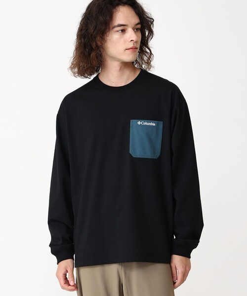 Columbia(コロンビア)の「速乾 UVカット Columbia/ ヤングストリートロングスリーブクルー /コロンビア(Tシャツ/カットソー・メンズ・ホワイト/ネイビー/ブラック/ブラック系その他/グレー/ブルーグリーン/ホワイト系その他/ブラック系その他2/グリーン/ライトオリーブ・S/M/L/XL)」の5枚目の写真