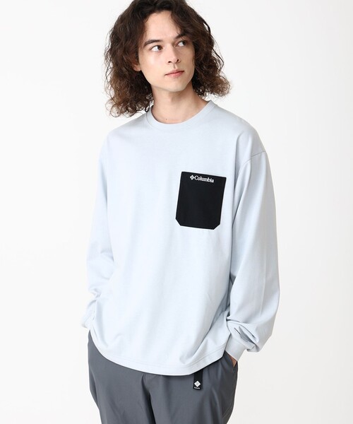 Columbia(コロンビア)の「速乾 UVカット Columbia/ ヤングストリートロングスリーブクルー /コロンビア(Tシャツ/カットソー・メンズ・ホワイト/ネイビー/ブラック/ブラック系その他/グレー/ブルーグリーン/ホワイト系その他/ブラック系その他2/グリーン/ライトオリーブ・S/M/L/XL)」の7枚目の写真