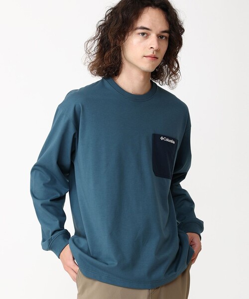 Columbia(コロンビア)の「速乾 UVカット Columbia/ ヤングストリートロングスリーブクルー /コロンビア(Tシャツ/カットソー・メンズ・ホワイト/ネイビー/ブラック/ブラック系その他/グレー/ブルーグリーン/ホワイト系その他/ブラック系その他2/グリーン/ライトオリーブ・S/M/L/XL)」の10枚目の写真