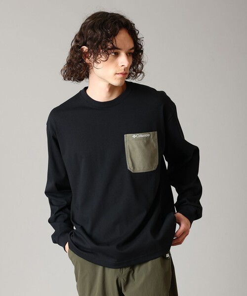 Columbia(コロンビア)の「速乾 UVカット Columbia/ ヤングストリートロングスリーブクルー /コロンビア(Tシャツ/カットソー・メンズ・ホワイト/ネイビー/ブラック/ブラック系その他/グレー/ブルーグリーン/ホワイト系その他/ブラック系その他2/グリーン/ライトオリーブ・S/M/L/XL)」の6枚目の写真