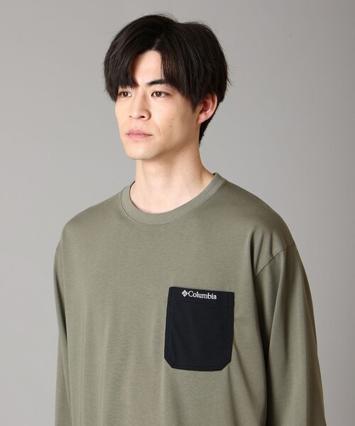 Columbia(コロンビア)の「速乾 UVカット Columbia/ ヤングストリートロングスリーブクルー /コロンビア(Tシャツ/カットソー・メンズ・ホワイト/ネイビー/ブラック/ブラック系その他/グレー/ブルーグリーン/ホワイト系その他/ブラック系その他2/グリーン/ライトオリーブ・S/M/L/XL)」の21枚目の写真