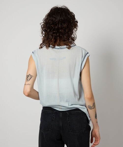 ロク ビューティアンドユーズ 6(ROKU) BEAUTY＆YOUTH ノースリーブカットソー ベージュ サイズ：- BEAUTY&YOUTH UNITED ARROWS（ビューティーアンドユース