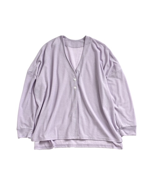 MARAI（マーライ）の「UVカット長袖カーディガン（カーディガン/ボレロ・レディース・ラベンダー/ブルーグレー/ブラック/ライム/ライトグレー・FREE）」の12枚目の写真