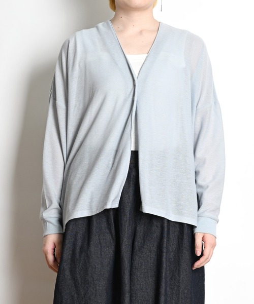 MARAI（マーライ）の「UVカット長袖カーディガン（カーディガン/ボレロ・レディース・ラベンダー/ブルーグレー/ブラック/ライム/ライトグレー・FREE）」の17枚目の写真