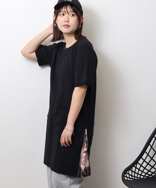 DIMENSIONE danza(ディメンシオーネ ダンツァ)の「ロング柄入りTシャツ(Tシャツ/カットソー・レディース・ブラック/ホワイト・MEDIUM/SMALL)」の14枚目の写真