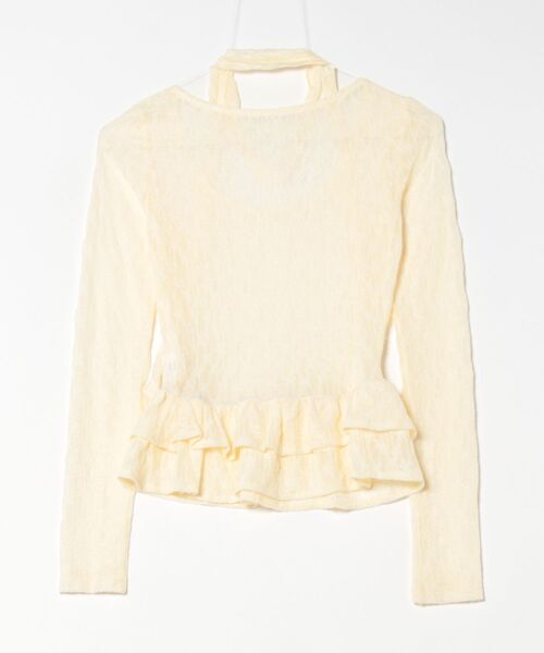 VIBGYOR（ヴィブジョー）の「【LAMPOON】ストールセットレースフリルブラウス（シャツ/ブラウス・レディース・アイボリー/ホワイト・MEDIUM/LARGE/SMALL）」の9枚目の写真