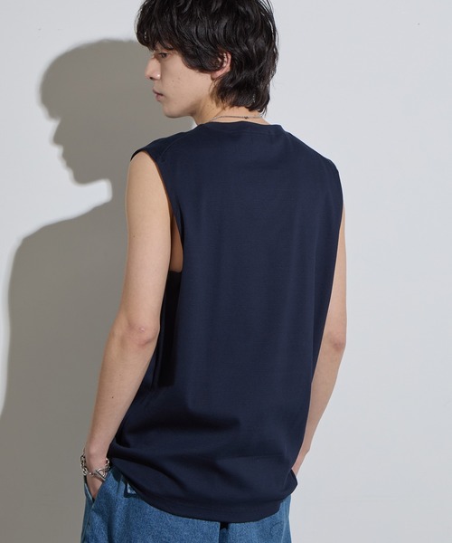 SLICK(スリック)の「【SLICK/スリック】Compact Honeycomb Sleeveless T-Shirt / コンパクトサーマルスリーブレスTシャツ/ハニカム / ノースリーブTシャツ(Tシャツ/カットソー・メンズ・ブラック/ホワイト/ネイビー・1/2/3)」の21枚目の写真