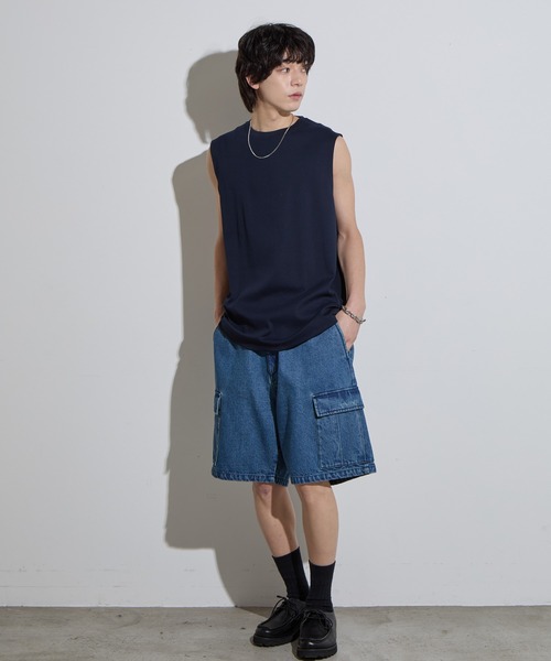 SLICK(スリック)の「【SLICK/スリック】Compact Honeycomb Sleeveless T-Shirt / コンパクトサーマルスリーブレスTシャツ/ハニカム / ノースリーブTシャツ(Tシャツ/カットソー・メンズ・ブラック/ホワイト/ネイビー・1/2/3)」の22枚目の写真