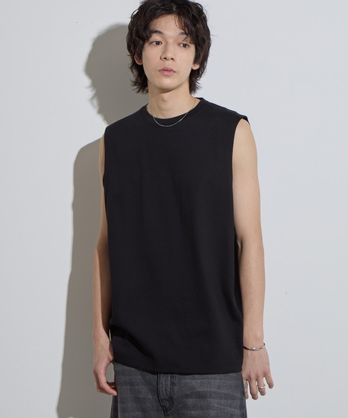 SLICK(スリック)の「【SLICK/スリック】Compact Honeycomb Sleeveless T-Shirt / コンパクトサーマルスリーブレスTシャツ/ハニカム / ノースリーブTシャツ(Tシャツ/カットソー・メンズ・ブラック/ホワイト/ネイビー・1/2/3)」の11枚目の写真