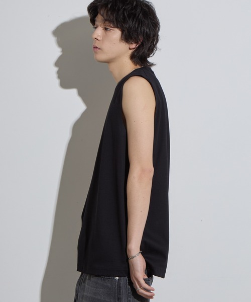 SLICK(スリック)の「【SLICK/スリック】Compact Honeycomb Sleeveless T-Shirt / コンパクトサーマルスリーブレスTシャツ/ハニカム / ノースリーブTシャツ(Tシャツ/カットソー・メンズ・ブラック/ホワイト/ネイビー・1/2/3)」の12枚目の写真