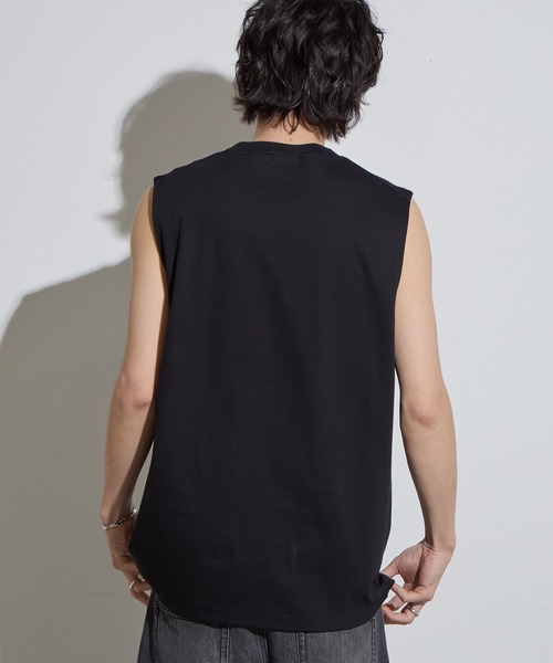SLICK(スリック)の「【SLICK/スリック】Compact Honeycomb Sleeveless T-Shirt / コンパクトサーマルスリーブレスTシャツ/ハニカム / ノースリーブTシャツ(Tシャツ/カットソー・メンズ・ブラック/ホワイト/ネイビー・1/2/3)」の14枚目の写真