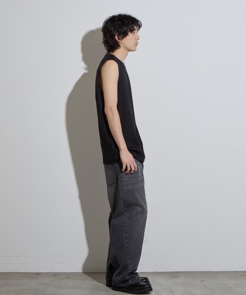 SLICK(スリック)の「【SLICK/スリック】Compact Honeycomb Sleeveless T-Shirt / コンパクトサーマルスリーブレスTシャツ/ハニカム / ノースリーブTシャツ(Tシャツ/カットソー・メンズ・ブラック/ホワイト/ネイビー・1/2/3)」の16枚目の写真