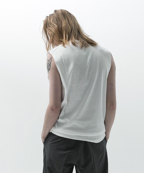 SLICK(スリック)の「【SLICK/スリック】Compact Honeycomb Sleeveless T-Shirt / コンパクトサーマルスリーブレスTシャツ/ハニカム / ノースリーブTシャツ(Tシャツ/カットソー・メンズ・ブラック/ホワイト/ネイビー・1/2/3)」の8枚目の写真
