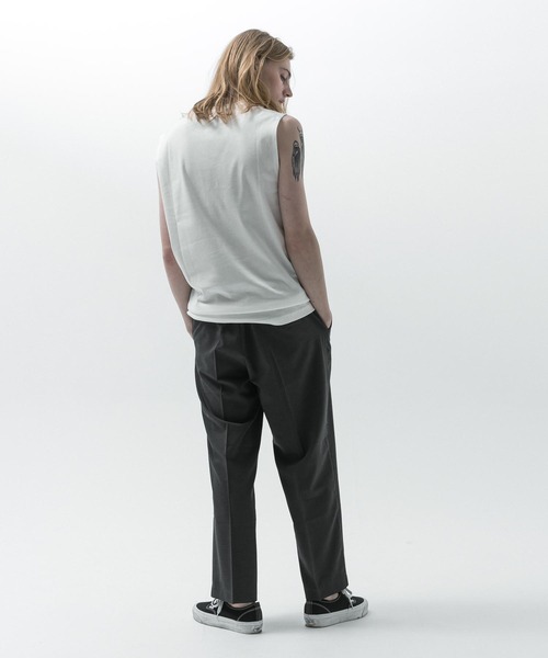 SLICK(スリック)の「【SLICK/スリック】Compact Honeycomb Sleeveless T-Shirt / コンパクトサーマルスリーブレスTシャツ/ハニカム / ノースリーブTシャツ(Tシャツ/カットソー・メンズ・ブラック/ホワイト/ネイビー・1/2/3)」の10枚目の写真
