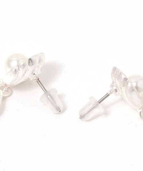 niko and...（ニコアンド）の「シェルモチーフピアス（ピアス（両耳用）・レディース・グレー/イエロー・0）」の3枚目の写真