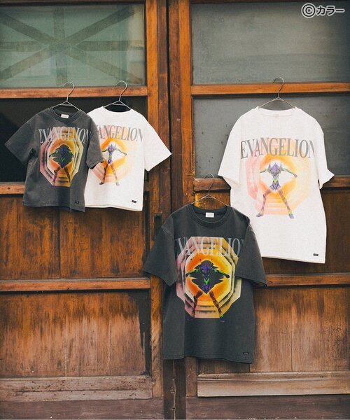 F.O.KIDS（エフオーキッズ）の「【エヴァンゲリオン】グラフィックTシャツB（オトナ）（Tシャツ/カットソー・メンズ・ブラック/オフホワイト・LARGE/MEDIUM）」の4枚目の写真
