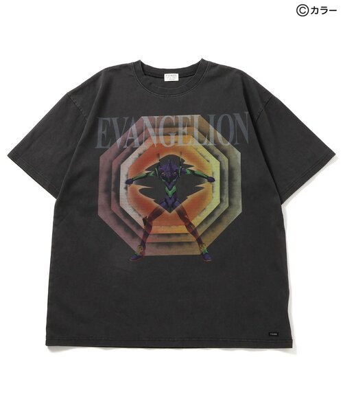 F.O.KIDS（エフオーキッズ）の「【エヴァンゲリオン】グラフィックTシャツB（オトナ）（Tシャツ/カットソー・メンズ・ブラック/オフホワイト・LARGE/MEDIUM）」の5枚目の写真
