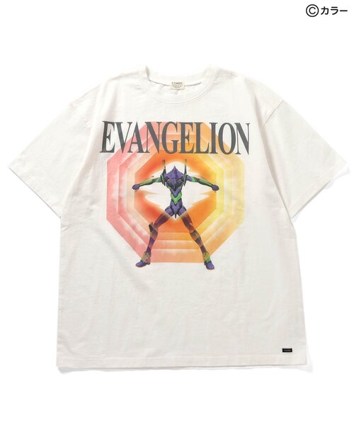F.O.KIDS（エフオーキッズ）の「【エヴァンゲリオン】グラフィックTシャツB（オトナ）（Tシャツ/カットソー・メンズ・ブラック/オフホワイト・LARGE/MEDIUM）」の6枚目の写真
