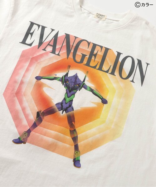 F.O.KIDS（エフオーキッズ）の「【エヴァンゲリオン】グラフィックTシャツB（オトナ）（Tシャツ/カットソー・メンズ・ブラック/オフホワイト・LARGE/MEDIUM）」の11枚目の写真