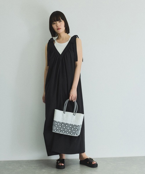 VICKY(ビッキー)の「ハンドメイドメルカドセイホウケイバッグ(かごバッグ・レディース・ブラック系その他/ホワイト系その他・FREE)」の7枚目の写真