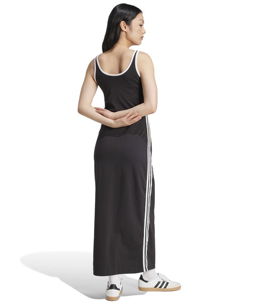 ●adidas●3ストライプドレス フレアワンピース スウェット ジャージー adidas 3ストライプドレス フレアワンピース スウェット