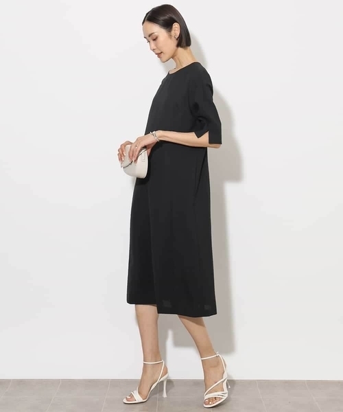 MICHEL KLEIN（ミッシェル・クラン）の「[機能性素材]ドライワンピース(セットアップ対応)（ワンピース・レディース・グレー/ブラック・38）」の10枚目の写真