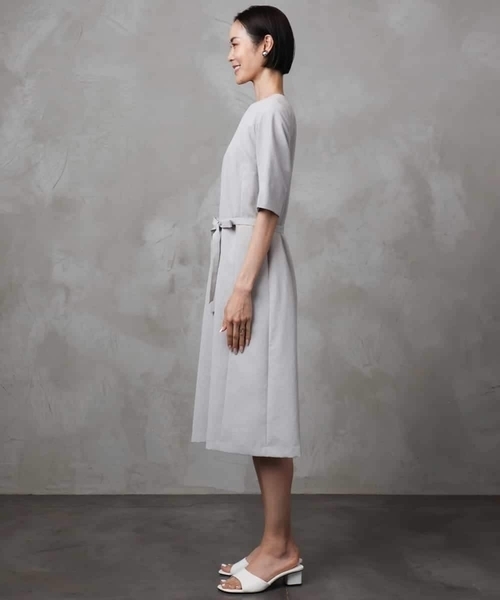 MICHEL KLEIN（ミッシェル・クラン）の「[機能性素材]ドライワンピース(セットアップ対応)（ワンピース・レディース・グレー/ブラック・38）」の15枚目の写真