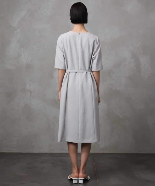 MICHEL KLEIN（ミッシェル・クラン）の「[機能性素材]ドライワンピース(セットアップ対応)（ワンピース・レディース・グレー/ブラック・38）」の16枚目の写真