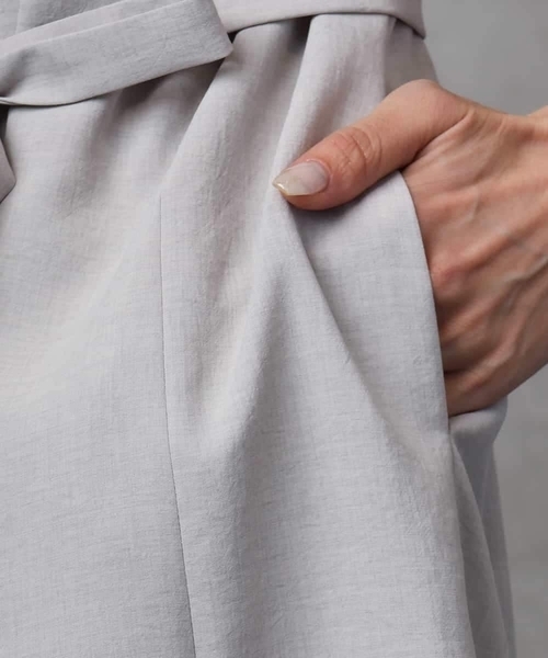 MICHEL KLEIN（ミッシェル・クラン）の「[機能性素材]ドライワンピース(セットアップ対応)（ワンピース・レディース・グレー/ブラック・38）」の20枚目の写真